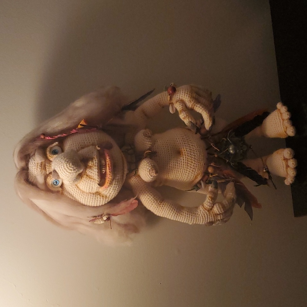 One of a kind Amigurumi Crochet Baba Yaga